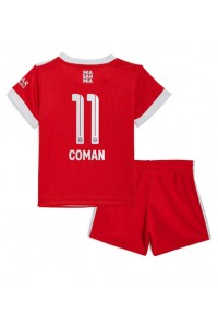Fotbalové Dres Bayern Munich Kingsley Coman #11 Dětské Domácí Oblečení 2022-23 Krátký Rukáv (+ trenýrky)
